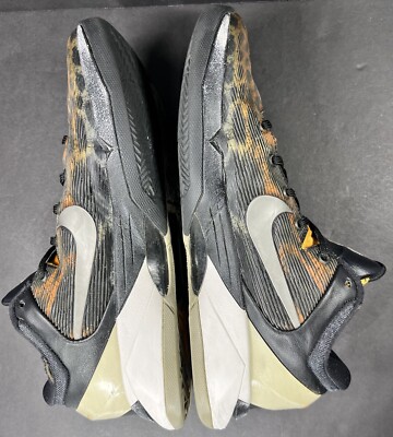Nike Zoom Kobe VII 7 Cheetah System Snow Leopard Orange Black Mens