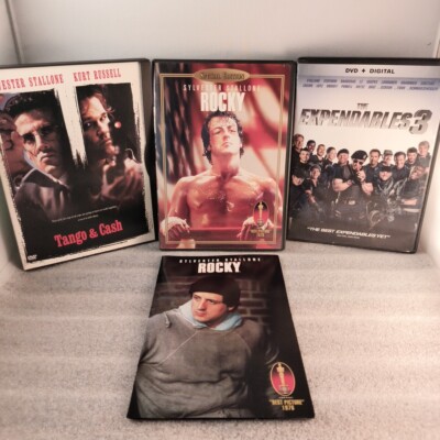 SYLVESTER STALLONE DVDS - Rocky/Tango & Cash/The Expendables 3 