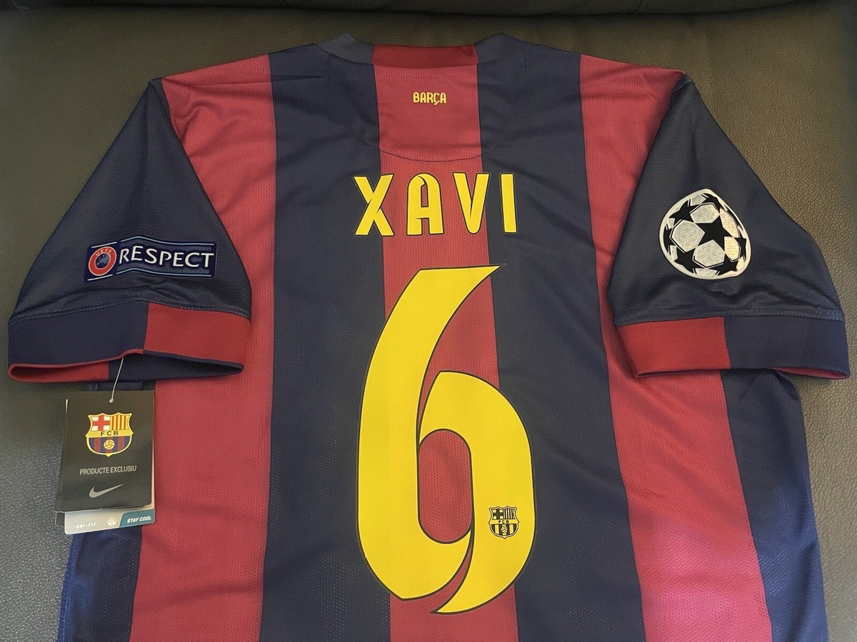 FC Barcelona シャビ ユニフォーム FC BARCELONA XAVI vs JUVENTUS FINAL BERLIN 2015 SOCCER