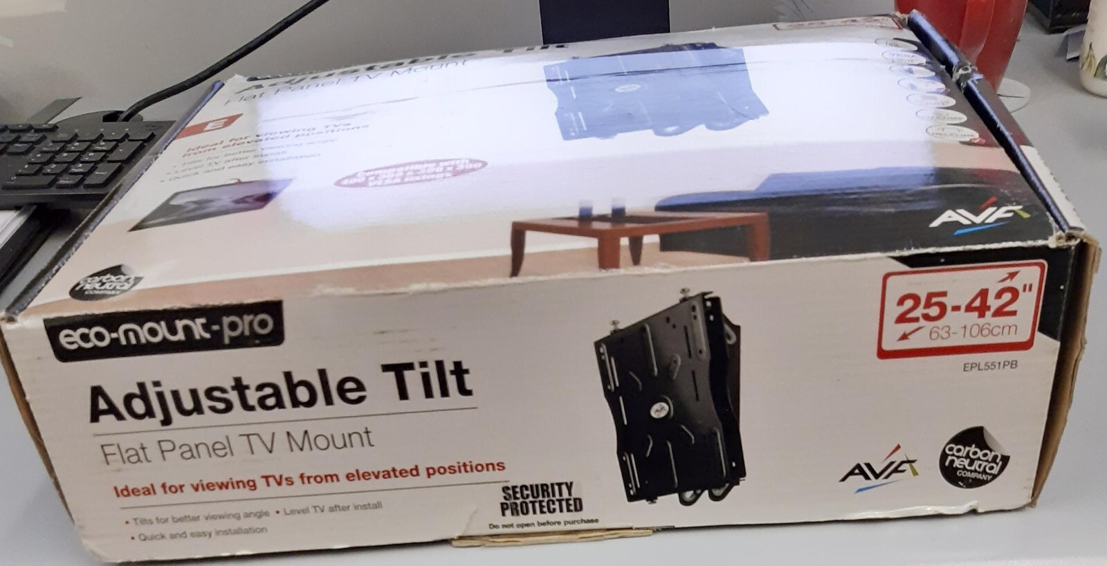 eco mount pro adjustable tilt flat panel tv mount eBay