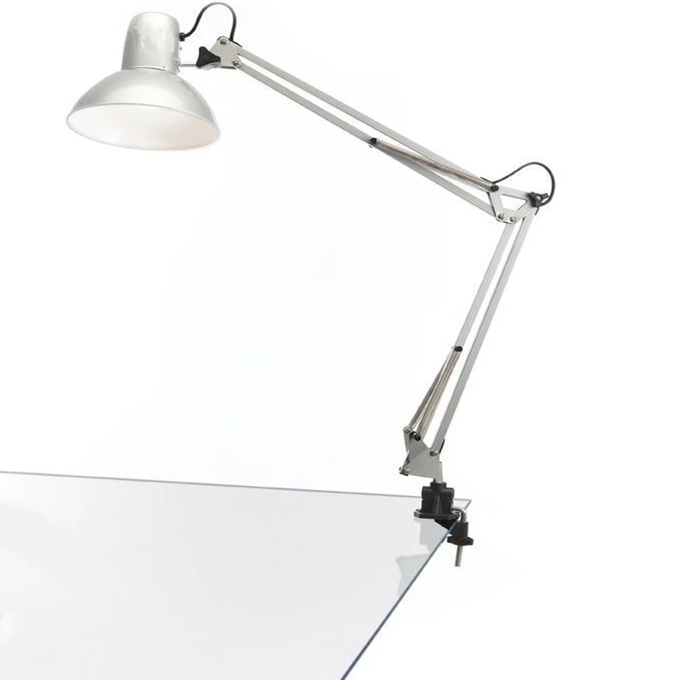 ROBERTAGOR LIDAN LAMPADA ESTETISTA SNODABILE ORIENTABILE E27 DA SCRIVANIA TAVOLO CON MORSETTO