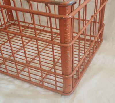 Vintage Rare Farmland Dairy Metal Milk Crate | eBay