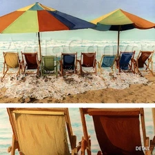 36W"x24H" DRINK DEEP BEGIN ANOTHER DAY by ROBIN R HIX CANVAS