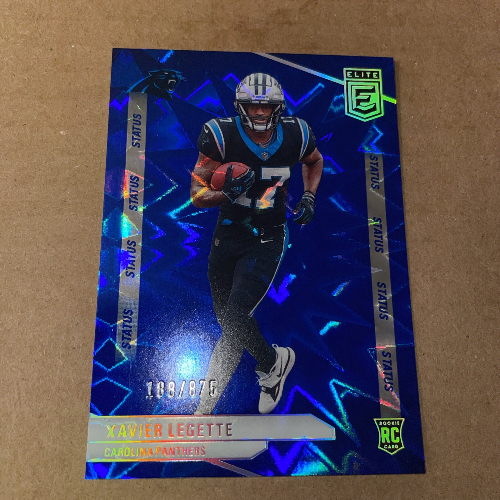 2024 Donruss Elite #113 Xavier Legette Status Explosion #/875. Panthers