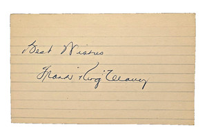 King Clancy NHL Pioneer, G.O.A.T., Stanley Cup Champion, Vintage Autograph