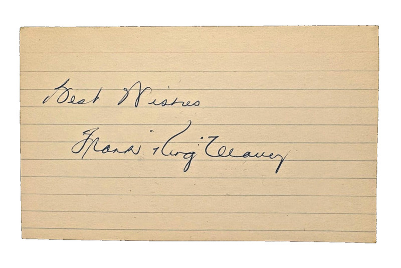 King Clancy NHL Pioneer, G.O.A.T., Stanley Cup Champion, Vintage Autograph