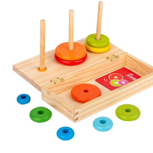 Hannover Turm Spielzeug Baby Mit Stapelbaren Ringen Farbiger Stapelring - Bild 4 von 12