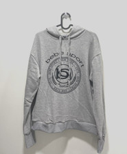 Bebe Women's Sport Collegiate Pullover Hoodie Heather Grey Size L 1703