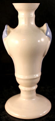Mid Century Capistrano Ceramics Vase Blue & White California Circa 1950 Swallow 