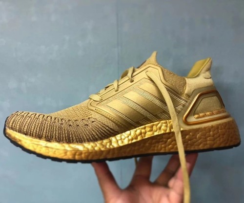 adidas Ultraboost 20 Running Shoes Size 8.5 Gold RRP £160 Brand New EG1343 - Picture 6 of 6