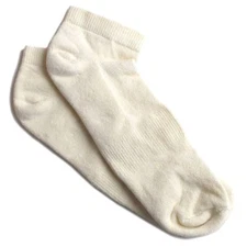 Organic Cotton Ankle Hypoallergenic Socks with Elastic Grown and Made in USA