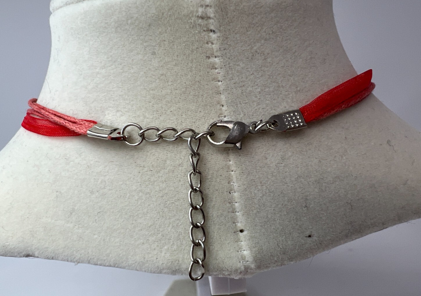 Art Glass Murano Style Pendant Statement Necklace Glass Floral Glittery BOHO