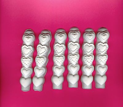 Heart stick plaster of Paris painting project. Set of 6!