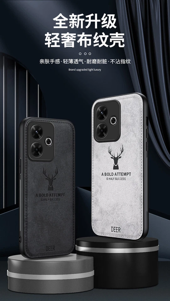 For Xiaomi Redmi Note 13R Note 13 Pro A3 9S Luxury Leather Anti-Drop Phone Case - Image 3 of 4