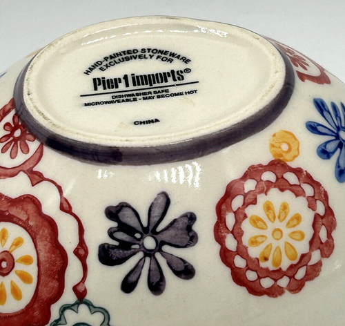 Pier 1 One Nesting Measuring Cups Stoneware Set Of 4 w/Teaspoons - Picture 4 of 4