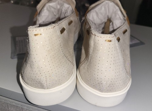 Hush Puppies Womens Gold Beige Soft Suede Everyday Boat Shoes Slip-on Size 7M - Picture 6 of 11