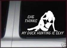 Sticker She Thinks Duck Hunting Is Sexy Shotgun Benelli Mossberg Bikini Decal Sticker She Thinks Duck Hunting Is Sexy Shotgun Benelli Mossberg Bikini Decal