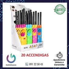 20 PZ. - ACCENDIGAS ADAMO XHG-896 BBQ RICARICABILI