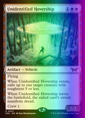 Unidentified Hovership (37/199) PDSK NM FOIL- Stamped