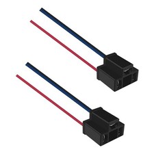Car Headlight Wire Socket Connector, 2 Pcs H4 Male/Female Power Plug, 2PCS