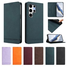 Magnetic Leather Wallet Phone Case For Samsung A07 A17 A16 A33 A56 A35 A55 A54