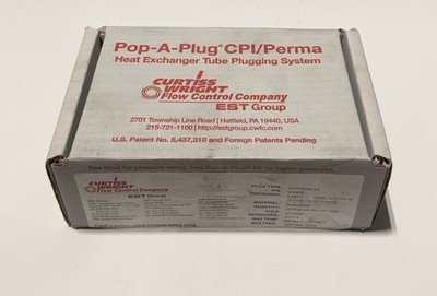 Curtiss Wright V-649-D Pop-A-Plug CPI Perma Kit Wärmetauscher-Tube 10 Stck