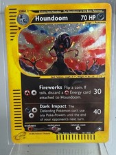 2002 Pokemon Aquapolis #H11/H32 Houndoom Holofoil E Reader Card