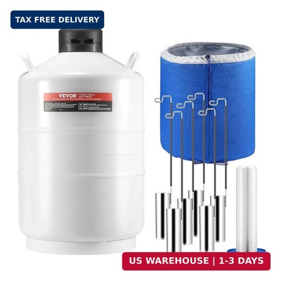 VEVOR Liquid Nitrogen Tank, 20 L Aluminum Alloy Liquid Nitrogen Container, LN2 T