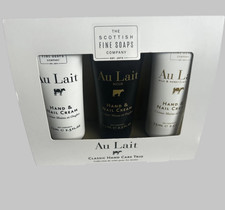 The Scottish Fine Soaps Co AU LAIT Classic Hand Cream Trio 3 x 2.5 fl oz