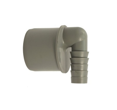 Airfit Schlauchnippel, 90° gewinkelt DN 40 für Schlauch von 18 bis 21,7 mm