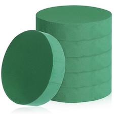 6 PCS Large Floral Foam Round Blocks 6.49 Inch Wet Dry Flower Mud