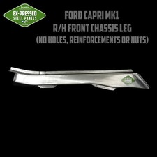 Ford Capri MK1 RH Front Chassis Leg/Rail (without holes, reinforcements or nuts)