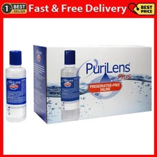 plus Preservative-Free Contact Lens Saline 120Ml (4 Fl. Oz.) 12 Pack