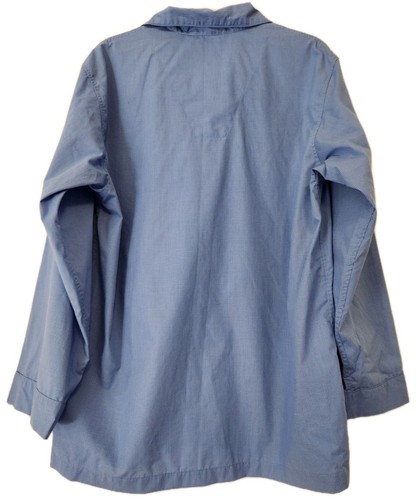 BROOKS BROTHERS Herren Medium Pyjama Shirt blau weiß kariert Baumwolle Knopfleiste - Bild 2 von 8