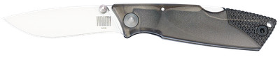 Ontario Knives Wraith Lockback 8798SMK AUS-8 Stainless Smoke Gray Handle