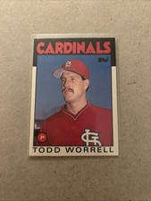 🟢1986 Topps Traded Todd Worrell #127T (RC) St. Louis Cardinals Baseball Vintage