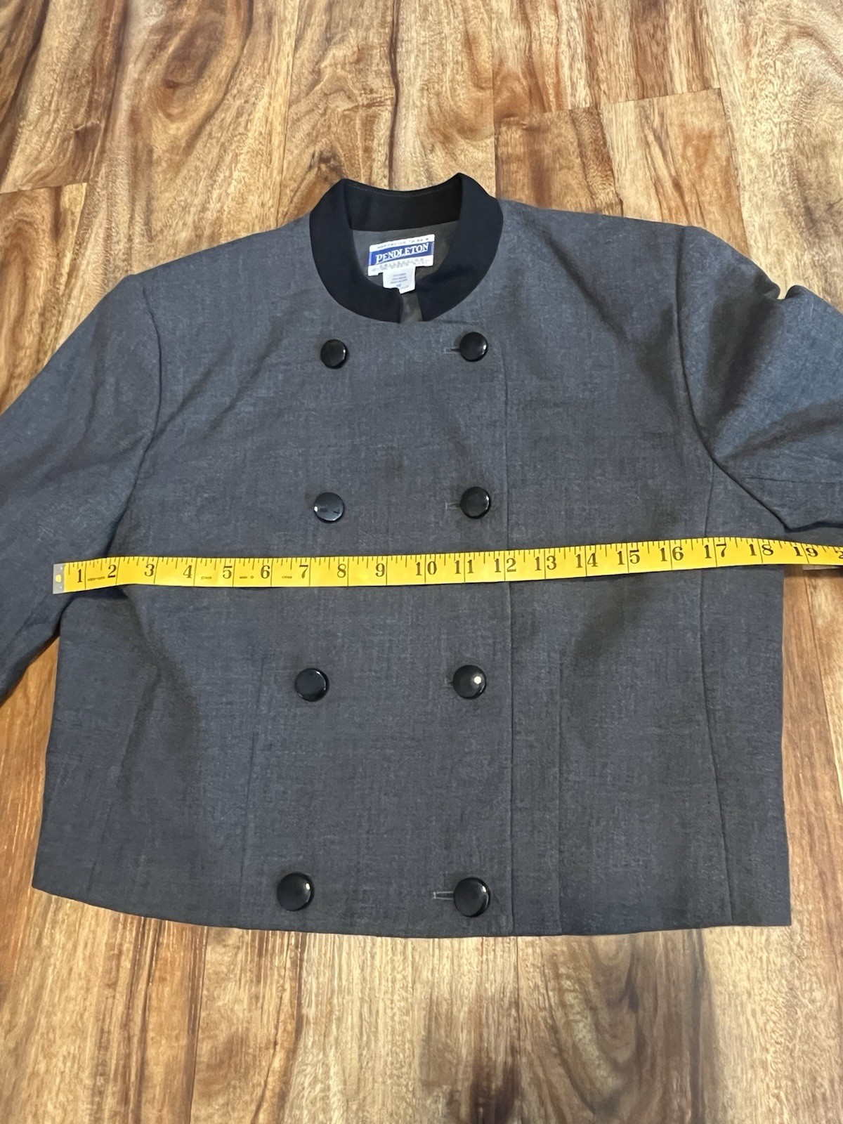 🔥 VTG PENDLETON CROPPED DOUBLE BREASTED BLAZED T… - image 9