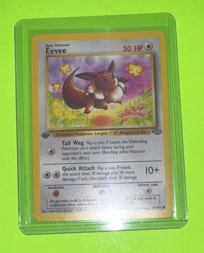 Eevee Pokémon TCG Jungle Common Individual Collectible Card Game