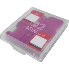 Nintendo Switch 2 Card Case 8 Slot Pink Secure Lock and Removable Palette