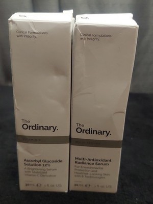 Lot of 2 The Ordinary Vitamin C Ascorbyl Glucoside Solution 12% 1 oz 