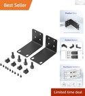 Sleek Black Universal Rack Mount Kit - Perfect for NETGEAR Switch Organizations