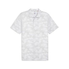 Puma Mens Volition Camo Cover Golf Polo Shirt - 537471 - White Glow - New