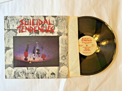 1983 SUICIDAL TENDENCIES deput LP, ORIGINAL 1st PRES translucent brown MINT- VG+