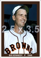 Bill Kennedy - 1949 St. Louis Browns - choose a style - colorized print