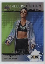 2022 Upper Deck Allure AEW Color Flow Green Blue 51/299 Serena Deeb #R-17 d9r