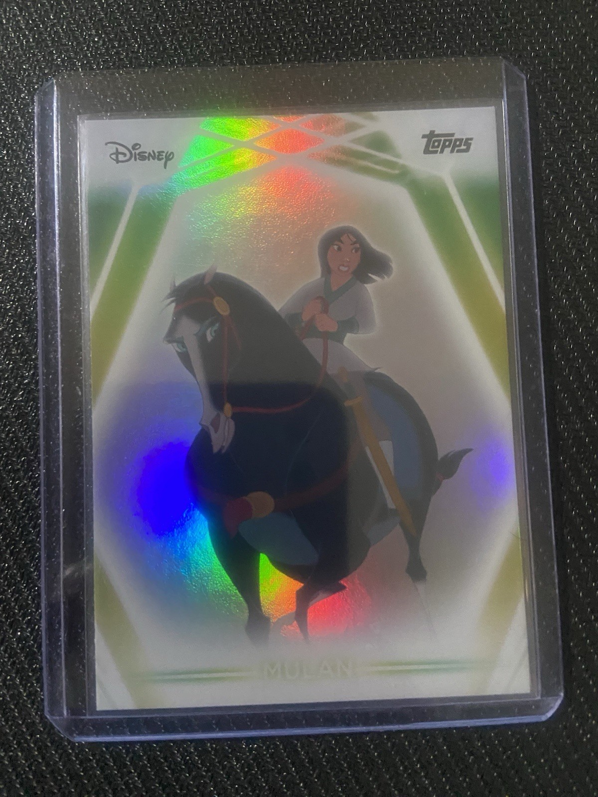 Mulan 2026 Topps Disney Neon Rainbow Foil #75