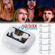 1/2/3/5  Retractable Vampire Teeth Halloween Cosplay Horror Costume Zombie Fang