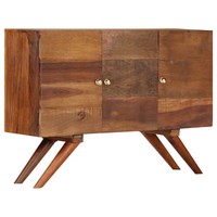 Rustikales Sideboard Aus Massivholz Altholz Braun 110X30X75 Cm
