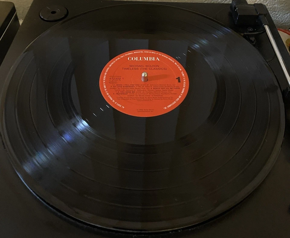 MICHAEL BOLTON - Timeless: The Classics 1992 - Vinyl NM / Sleeve VG (EXCELLENT!) - Image 3 of 4