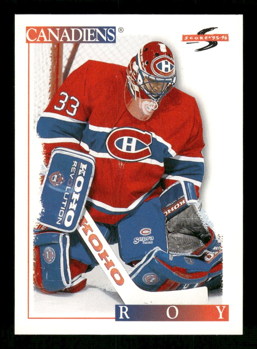 Patrick Roy 1995-96 Score Black Ice #145 Montreal Canadiens NM